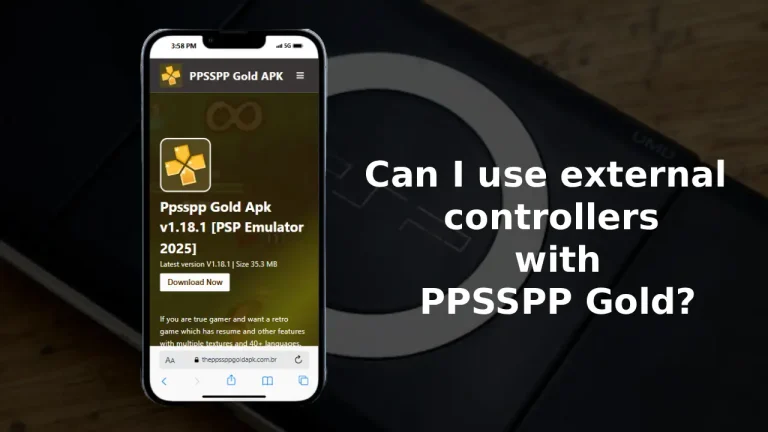 Can I use external controllers with PPSSPP Gold?