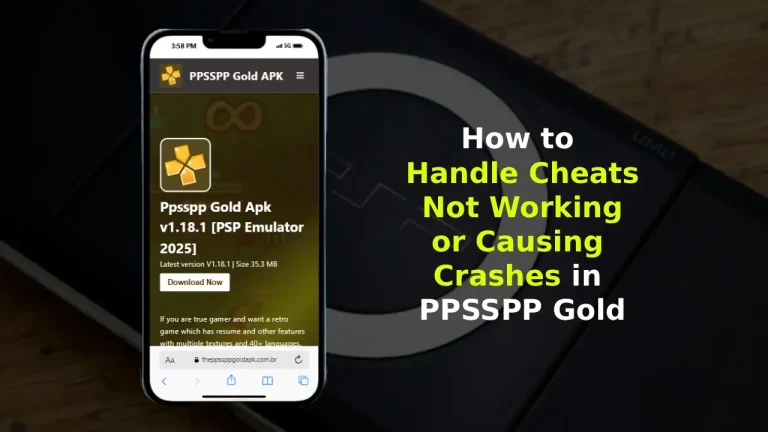 How to Handle Cheats Not Working or Causing Crashes in PPSSPP Gold 1 How to Handle Cheats Not Working or Causing Crashes in PPSSPP Gold